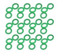 minkissy Anillos nocturnos Fluorescentes Verdes para piquetas de Camping, Pack de 100 Piezas de plástico, convenientes para Exteriores y Viajes de Camping