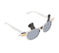 minkissy anteojos de vaca falso azul lentes conformado gafas de sol novedosas a granel el acontecimiento mascarade foto anteojos divertidos de vaca accesorios para gafas ordenador personal