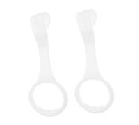 minkissy Asas De Tracción Para Cuna y Parque Infantil, Anillos De Mano Blancos Para Bebés, Resistentes y Portátiles, Accesorios Infantiles Prácticos Para Uso Casa y Viajes, Paquete De 2 Unidades