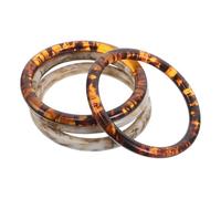 minkissy Asas Redondas de Resina 10 Cm para Bolsos Tejidos Juego de 4 Unidades 2 Color Ámbar 2 Color Albaricoque Accesorios para Hacer Bolsos de Mano Repuestos Decorativos