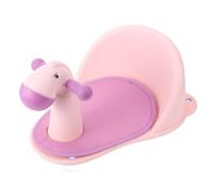minkissy Bañera Antideslizante de 6 a 12 Meses, Silla de Baño Ergonómica de Plástico Pp, Color Rosa Soporte de Seguridad para Baño, Adecuado para Cuidado de Recién Nacidos,