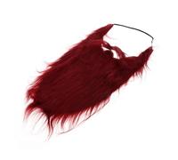 minkissy Barba Artificial Simulado para Cabello Traje Largo Víspera De Todos Barbas Falsas Navidad Papa Noel Barba Bigotes Divertido Barba Bigote Falso Decorativo Paño