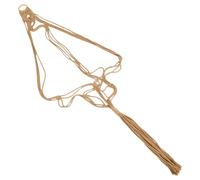 minkissy Boho Colgador de Guitarra de Macramé Marrón Soporte de Pared para Acústica Eléctrica y Ukelele Almacenamiento Decorativo Estilo Nórdico