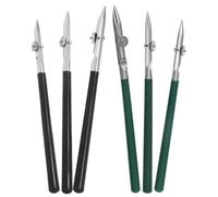 minkissy Bolígrafos de Dibujo Rectos Ajustables 6 Piezas (117 Pequeño y 119 Grande Negro, 118 Mediano Negro, 117 Pequeño, 119 Grande, 118 Mediano Verde) Pluma de Tinta China Aplicador