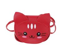 minkissy Bolsa Crossbody de Gatito Dibujos Animados Edad de adolescencia Bolso para Adolescentes pre Bolsas para Chicas Adolescentes para Adolescentes PU Rojo
