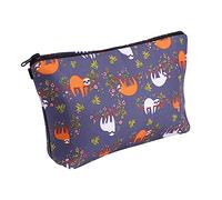 minkissy Bolsa De Cosméticos con Estampado De Perezoso Neceser para Maquillaje Maletín De Maquillaje Bolsa Impresa Bolsa De Viaje Portátil Bolso Perder Poliéster Impresión