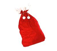 minkissy Bolsa De Franela Con Cordón Para De Papá Noel Para Decoraciones Navideñas