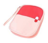minkissy Bolsa de Medicina portátil Emergency Kit botiquin Neceser Kit sobrevivencia Enfriador de para Viajes Bolsa de Equipo diminuto pequeño Tela Oxford Rosa