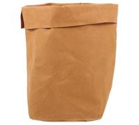 minkissy Bolsa de Papel Kraft Lavable y Reutilizable 12x12 Cm para Almacenamiento de Pan, Frutas y Flores, Color Marrón, Adecuado para Alimentos, Plantas en Maceta y Uso Diario