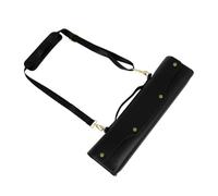 minkissy Bolsa para Flauta Negra Asa Resistente al Desgaste, Material de Cuero Sintético y Tela No Tejida, Adecuado para Uso en Actuaciones al Aire Libre