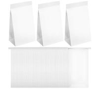 minkissy Bolsas Desechables para Vómitos de Papel Blanco, Fáciles de Usar, 50 Unidades para Viajes en Coche y Avión, Bolsa Sanitaria Portátil y Práctica