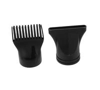 minkissy Boquilla Para Secador De Pelo De Salón De 2 Piezas Accesorio Universal Para Peinar El Cabello Con Diseño Plano Y De Peine De Plástico Fácil Instalación Adecuada Para