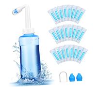 minkissy Botella De Lavado Nasal Irrigador Nasal Grande Sistema De Enjuague Con Sal