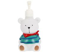 minkissy Botella Dispensadora de Loción Bomba, Rellenable y Reutilizable, Diseño de Dibujos Animados, Capacidad Media para Jabón Líquido, Loción o Champú, Uso en Baño y Cocina, Dosificador