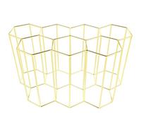 minkissy Botellero de Hierro Dorado 7 Agujeros en Forma de Panal, Estante para Vinos Independiente para Sala y Comedor, Soporte Creativo para Almacenar y Exhibir Botellas de Brandy