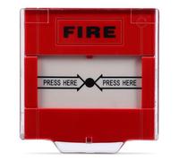 minkissy Botón de Alarma de Emergencia contra Incendios Rojo, Pulsador Manual Reiniciable, Interruptor Industrial Resistente para Seguridad Empresarial y Paneles de Control