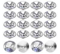 minkissy Botones de Cristal para Manualidades y Tapicería, 20 MM, 100 Piezas, Accesorios para Muebles y Disfraces, Uso en Hogar y Proyectos DIY