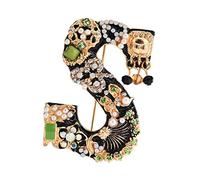 minkissy broche de carta moda inicial alfiler broche de fiesta de pechera