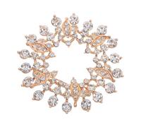 minkissy Broche De Diamantes De Imitación Broche De Navidad Joyería De Pecho Pasador De Mochilas Broches De Para Mujer Tlips De Chal Pedrería