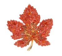 minkissy Broche De Gemas Completo Arce Broche Decorativo Para Ropa De Mujer Prendedor De Solapa De Incrustaciones De Gemas De Imitación Bisutería Para Ropa De Otoño