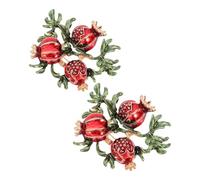 minkissy Broche De Pecho Elegante Broche De Aleación De Granada 2pcs Ideal Para Mujeres Day of The Mother