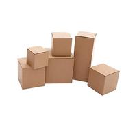 minkissy Caja De 10 Uds. contenedor de cajas de de cartón tratar cajas vasos de papel marrón cajas marrones para cajas de dulces de recipientes para alimentos