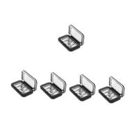 minkissy Caja De 5 Juegos Caja Magnética Recipientes Vacíos Para Sombra De Ojos Para Paletas De Cosméticos Dispensador De Sombra De Ojos Resaltador Soporte Vacío Recipientes Vacíos