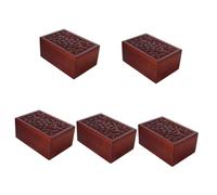 minkissy Caja De 5 Piezas urna para Mascotas urnas de Madera ataúd conmemorativo de Mascotas urna de Madera para Mascota Tanque de urna de cremación pequeñas urnas jalar Cenizas Regalo