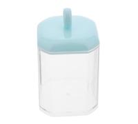 minkissy Caja De Almacenaje Soporte De Hisopo De Algodón Bote De Bolas De Algodón Caja De Almacenamiento De Hisopos De Cajas Porta Palillos Botes De Baño Sky-Blue El Plastico