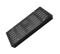 minkissy Caja de Humidificación Negra para Cigarros Diseño Elegante de Acero Inoxidable, Preserva el Sabor y Es Adecuado como Obsequio Día del Padre para Escritorio y Viajes
