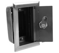 minkissy Caja de Interruptores Manual con Pulsador Momentáneo y Cerradura Oculta, Acero Inoxidable y Plástico, Compatible con Puertas de Garaje y Persianas Enrollables, para Control