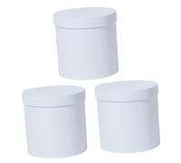 minkissy Caja Para Flores Caja De 3 Piezas De Ramo a Granel s De De Arreglos Ramo De Flores Artificiales De Damas De Honor Ramos De Novia Papel Rosa Cartulina Redonda Carton