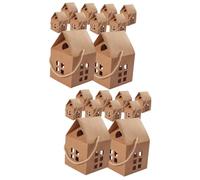 minkissy Cajas De 20 Piezas Caja De Galletas Dulces Suministros Para Pequeñas Empresas Casos De Fiesta De Banquetes Envase De Embalaje De Dulces De Dulces Papel