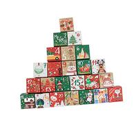 minkissy Cajas Decorativas para Dulces de Nochebuena Cajas de Embalaje Navideñas