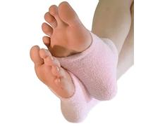 minkissy Calcetines para mujer Calcetines y medias para niñas Mangas de talón ventiladas Calcetines hidratantes Calcetines para mujer Calcetines de talón de gel hidratante Botas Funda protectora
