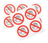 minkissy Calcomanías de Advertencia Autoadhesivas de Vinilo para Maquinaria Industrial, Señal de Seguridad No Tocar de 25 MM Redondas, 10 Piezas para Ambientes de Trabajo