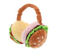 minkissy Calentadores De Oídos Plegables Para Niños Bonitas Hamburguesas Cubiertas Cálidas Para Los Oídos De Invierno Orejeras De Felpa Ajustables Térmicas Mullidas Para Clima Frío