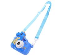 minkissy Cámara Digital para Pequeños con Doble Lente Diseño Dinosaurio Azul Cámara de Fotos y Vídeo HD para Exploración en Interiores y Exteriores