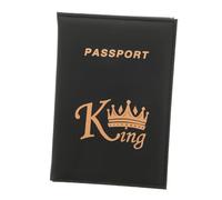 minkissy Caso De Pasaporte Billetera De Pasaporte Bolsa De Pasaporte para Viajar Pasaporte y Billetero Cartera Porta Pasaporte Libreta De Pasaporte PU Black