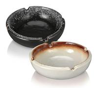 minkissy Cenicero Redondo de Cerámica Estilo Japonés Multiusos Fácil de Limpiar Capacidad de 150ml para Restaurantes y Hogares Elegancia Vintage