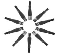 minkissy Cepillo De Aseo Eléctrico Doble Cabezal 10 Piezas Negro Compacto Limpieza Profunda Accesorio Para Afeitadora Eléctrica Cuidado Personal Hombres Viaje Uso Diario