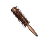 minkissy Cepillo para Cabello Rizado con Cerdas de Jabalí Naturales y Mango de Madera Sólida Peine Antiencrespamiento para Desenredar y Alisar Cabello Grueso y Rizado Cepillo Secado