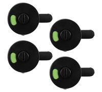 minkissy Cerradura para Cabina de Baño Público, 4 Piezas Indicador de Puerta Ocupada, Cerradura para Inodoro en Plástico, Incluye Colores Rojo y Verde para Uso en Baños