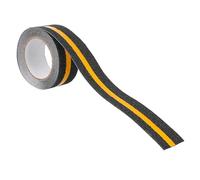 minkissy Cinta Reflectante Material Pvc Negro de Seguridad Antideslizante Fácil de Usar para Suelo y Escalera Adecuado para Señalización de Advertencia