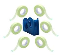 minkissy Cintas para Pestañas con Cortador 7 Piezas PE No Tejido Transpirable Aislante para Profesional y Personal Herramienta de Corte para Extensiones de Pestañas