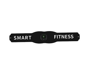 minkissy Cinturón De Ejercicio Abdominal Inteligente USB, Cinturón De Fitness Negro Duradero, Entrenamiento para Hombres y Mujeres, Uso En Casa, Fortalecimiento Muscular Core, Respaldo y Costados
