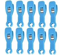 minkissy Clips Antideslizantes Desechables Para Perforación Corporal, 10 Piezas, Diámetro Interior 8 Mm, Color Azul, Herramienta Profesional Para Perforación Casa