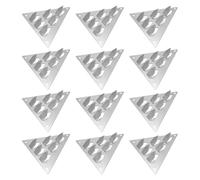 minkissy Clips de Montaje para Panel Acústico 12 Piezas, Base Triangular Resistente para Insonorización, Fijación Push-in para Estudio de Grabación, Reducción de Ruido en Paredes,