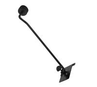 minkissy Colgador de Brazo para Platillos de Hierro Negro, Soporte Profesional para Exhibición de Platillos en Pared Ranura, Accesorio Musical Duradero