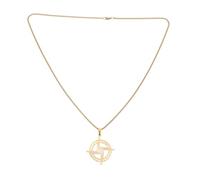 minkissy Collar Colgante de Cruz Católica Unisex para Hombre y Mujer Joyería Religiosa Tradicional de Santa Brígida Color Dorado Accesorio Espiritual de Protección y Fe